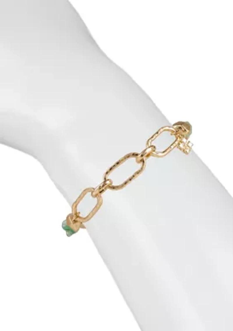 Beaded Chain Links Stretch Bracelet