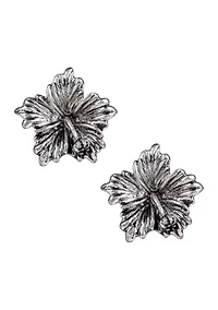 Hibiscus Post Earrings