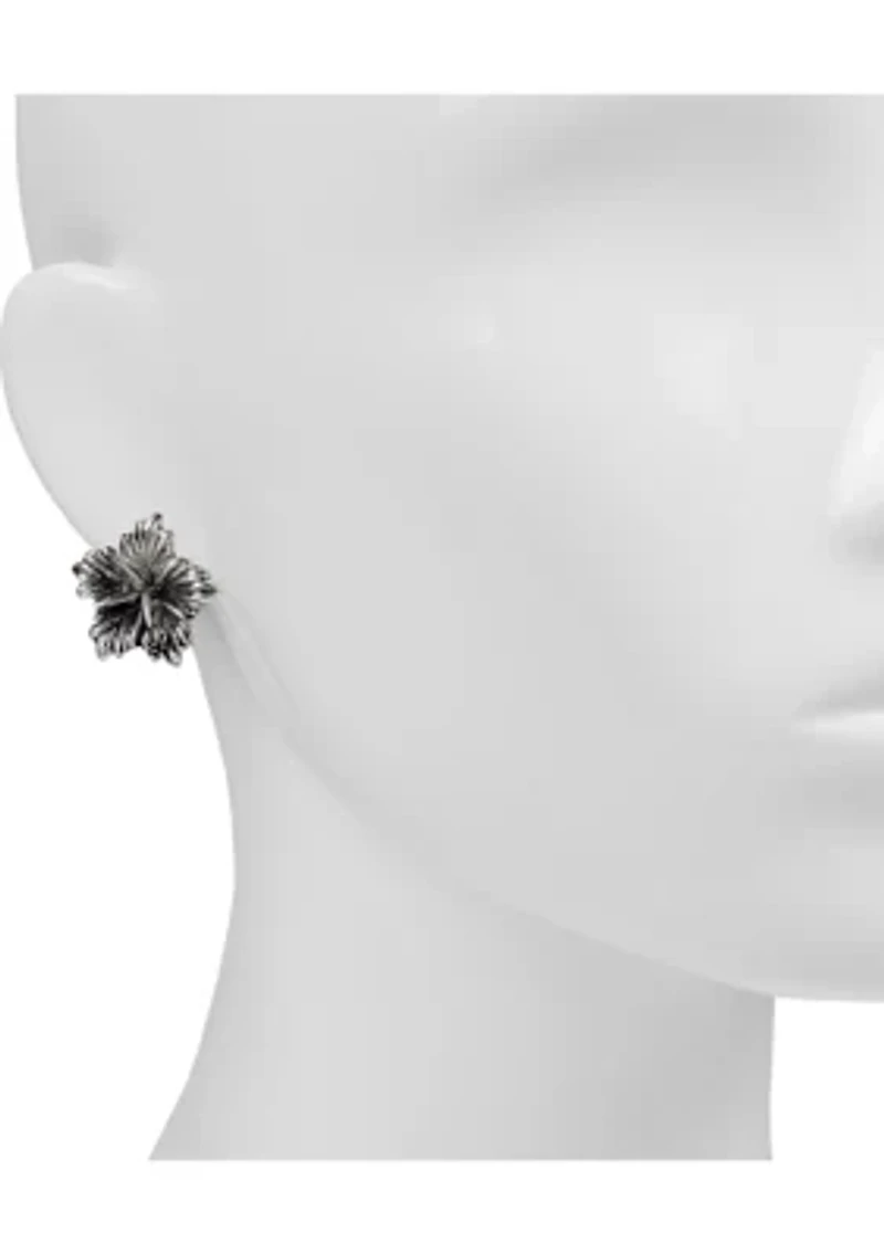 Hibiscus Post Earrings