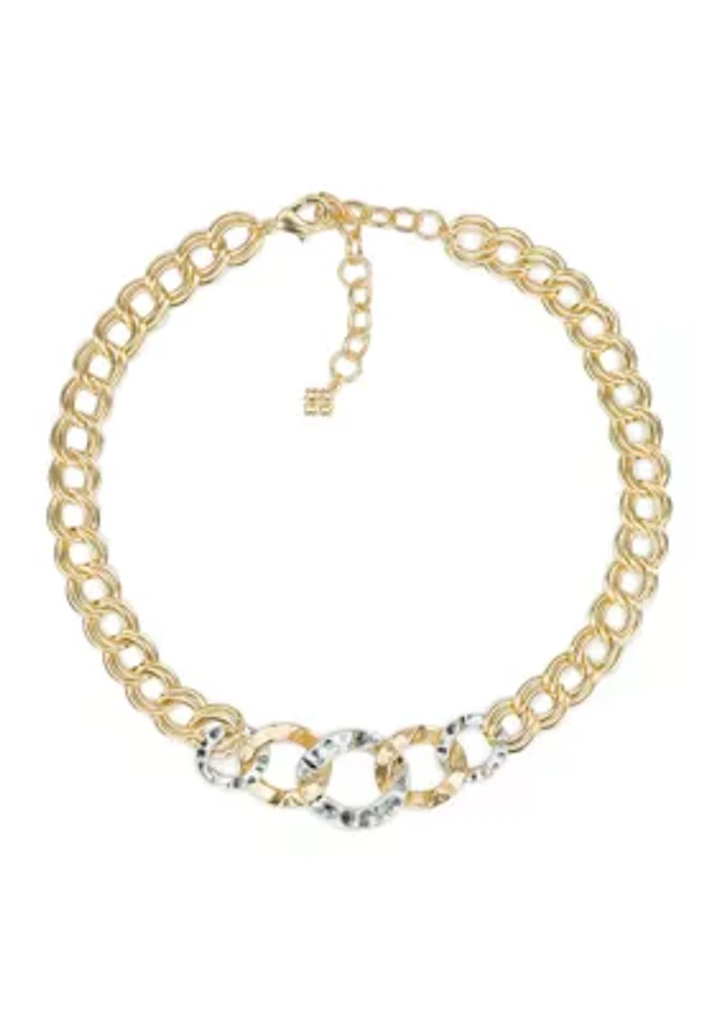 Hammered Link Necklace