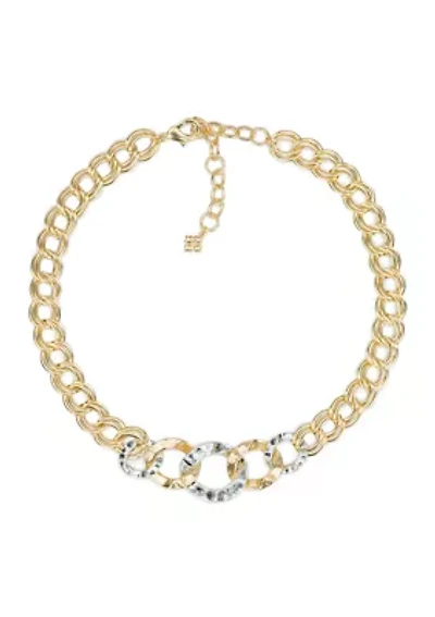 Hammered Link Necklace