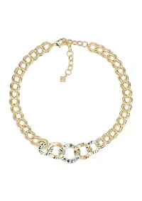 Hammered Link Necklace