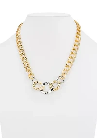 Hammered Link Necklace
