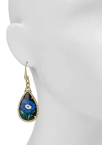 Antique Gold Teardrop Earrings