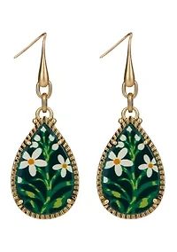 Flower Teardrop Earrings