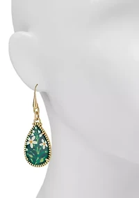Flower Teardrop Earrings