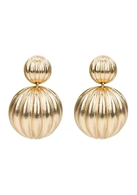 Scalloped Drop Earrings