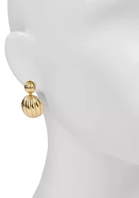 Scalloped Drop Earrings