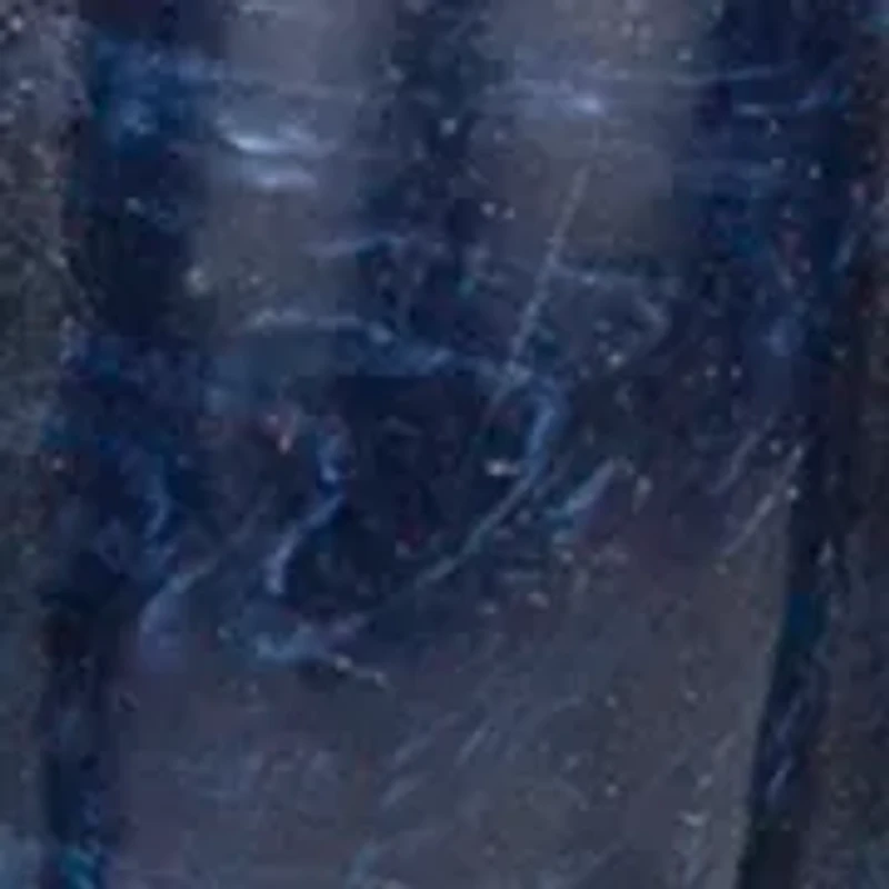 Blue Bead Drop Post Earrings