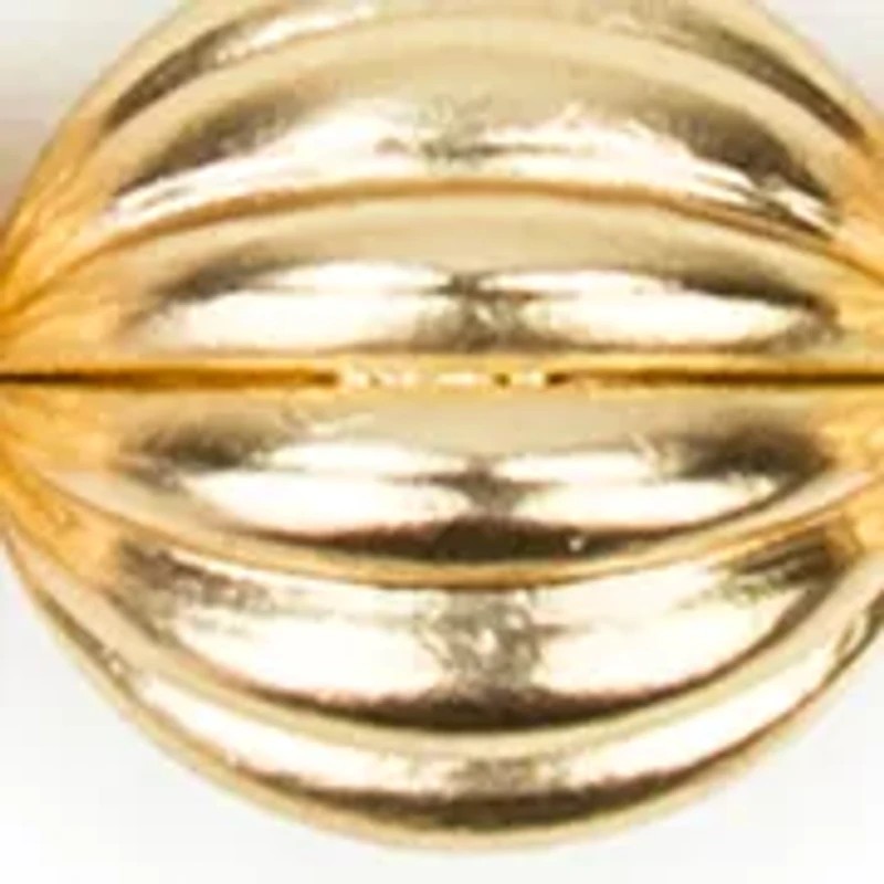 Scalloped Gold Tone Frontal Necklace