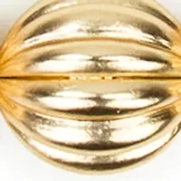 Scalloped Gold Tone Frontal Necklace