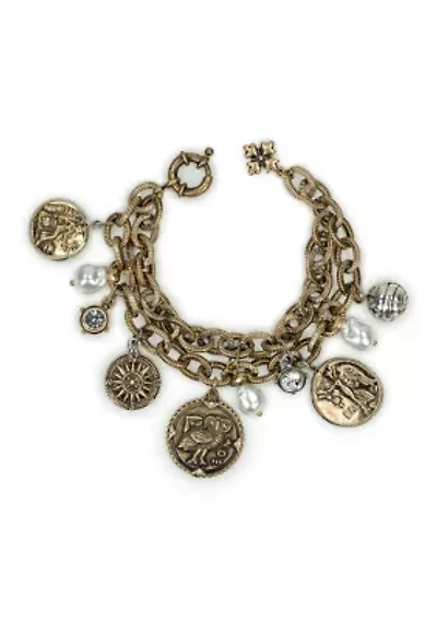 Coin Charm Bracelet