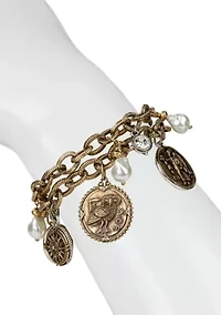 Coin Charm Bracelet