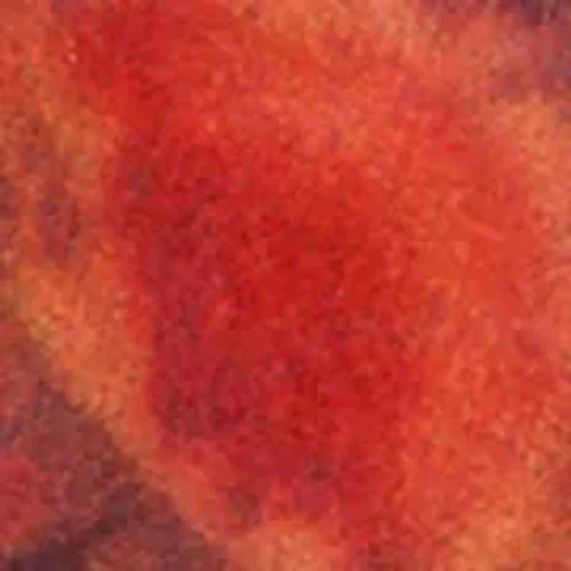 Red Flower Button Earrings