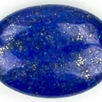 Oval Blue Beaded Worn Rhodium Necklace 
