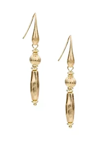 Double Beaded Drop Earrings
