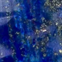 Blue Beaded Worn Rhodium Stretch Bracelet 