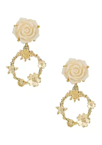 Rose Door Knocker Earrings