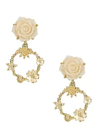 Rose Door Knocker Earrings
