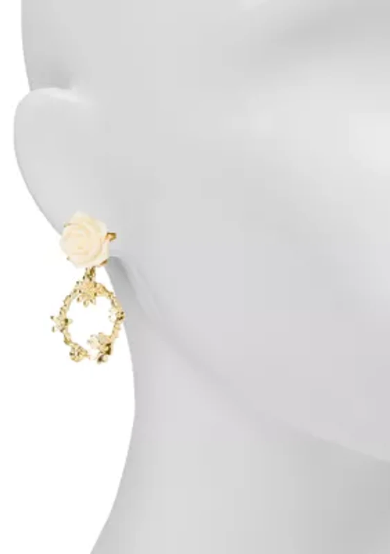 Rose Door Knocker Earrings