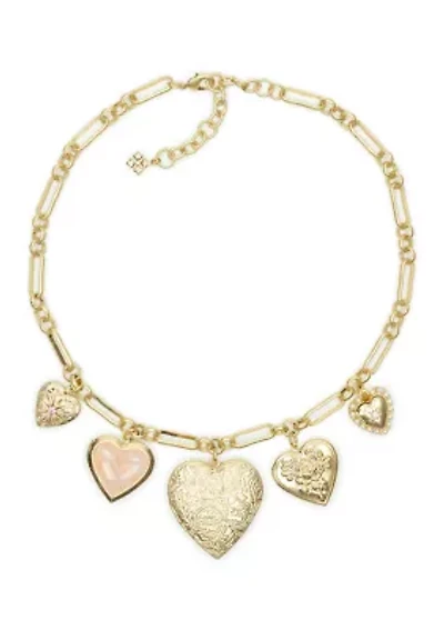 Heart Locket Charm Necklace