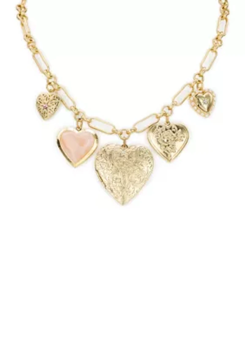 Heart Locket Charm Necklace