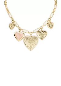 Heart Locket Charm Necklace