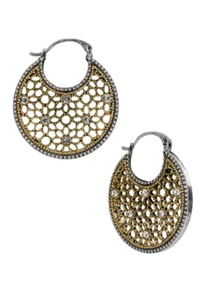 Cut Out Hoop Earrings