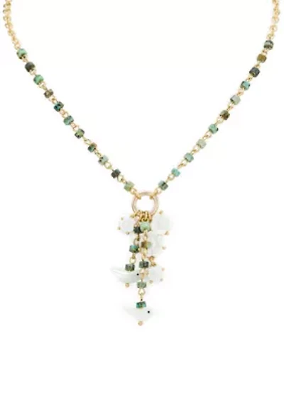 Y-Neck Beaded Necklace