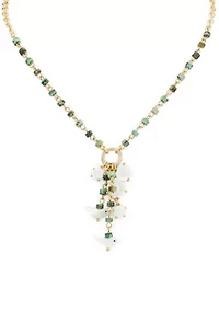 Y-Neck Beaded Necklace