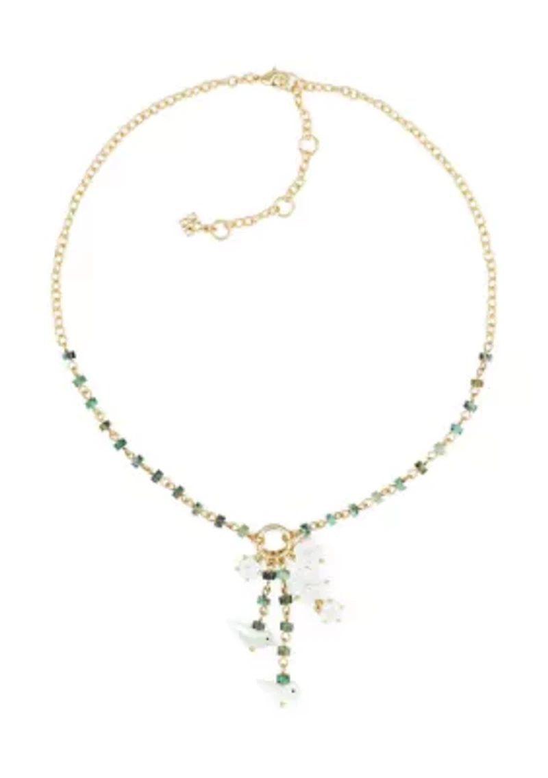 Y-Neck Beaded Necklace