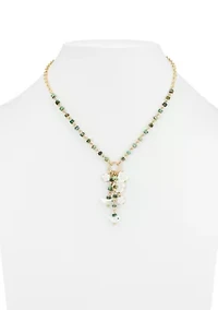 Y-Neck Beaded Necklace