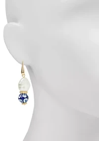 Baroque Pearl Drop Earrings 