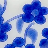 Floral Heart Drop Hoop Earrings