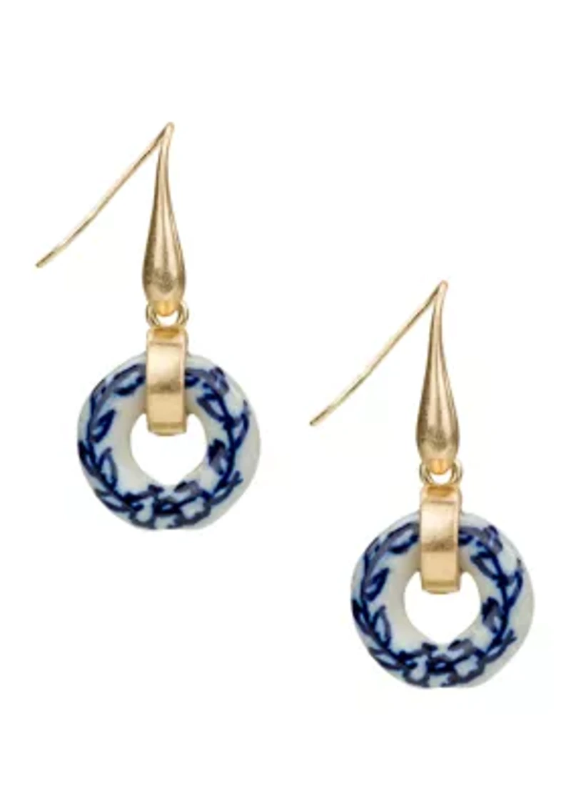 Circle Drop Earrings