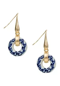 Circle Drop Earrings