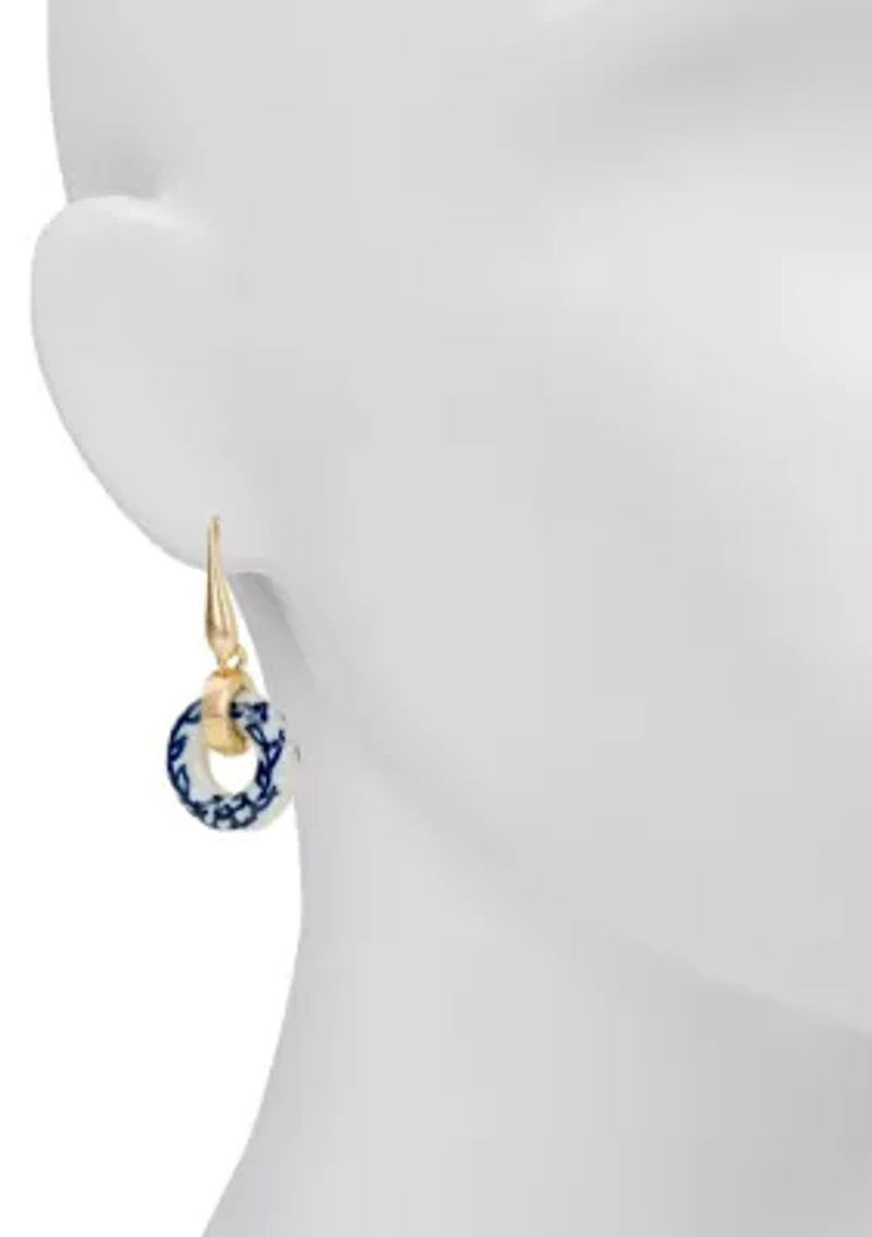 Circle Drop Earrings