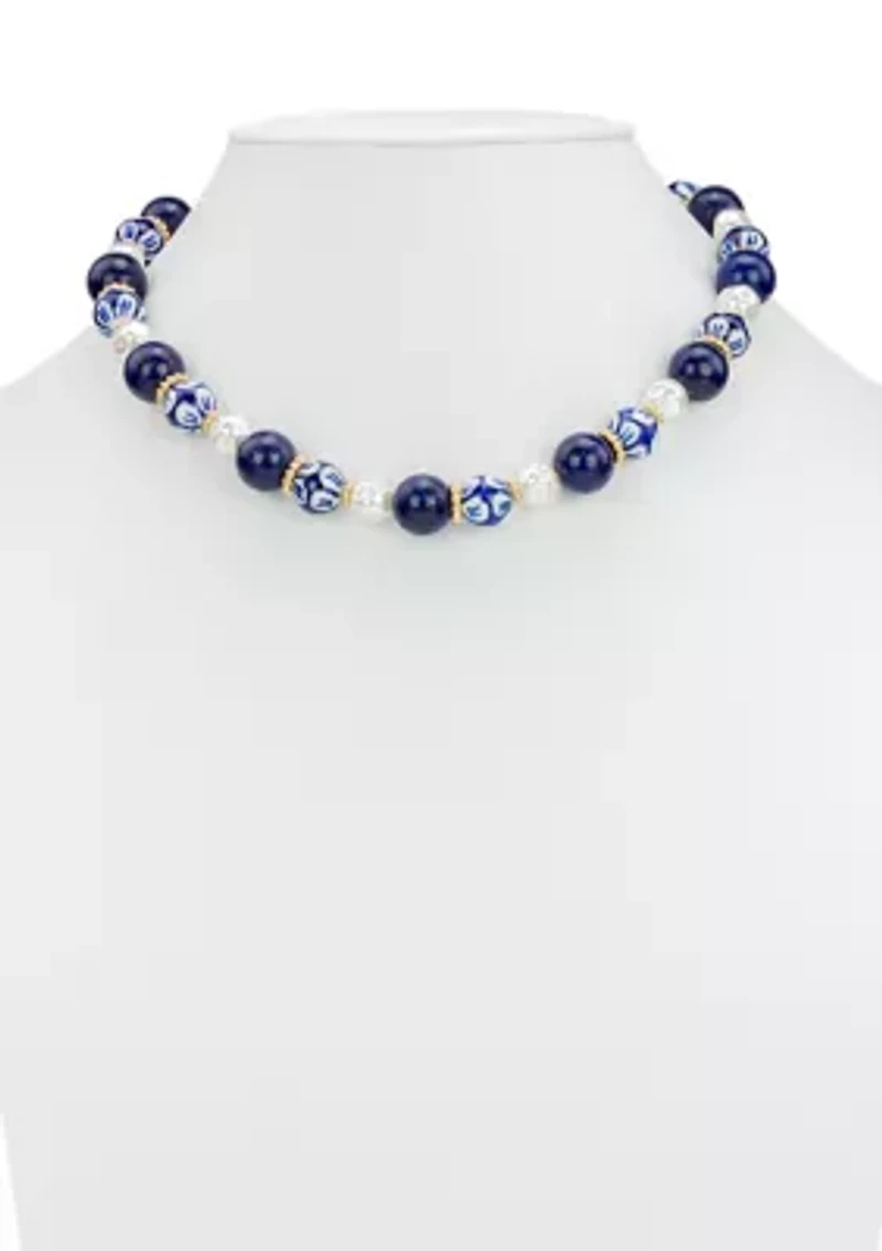 Beaded Pearl Necklace