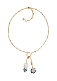 Double Pendant Charm Necklace