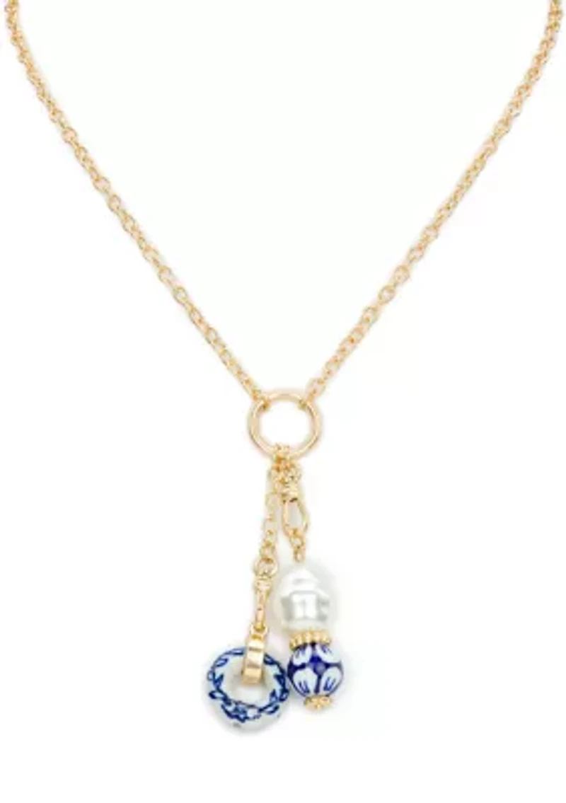 Double Pendant Charm Necklace