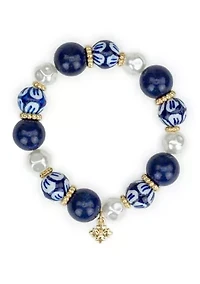 Beaded Pearl Stretch Bracelet