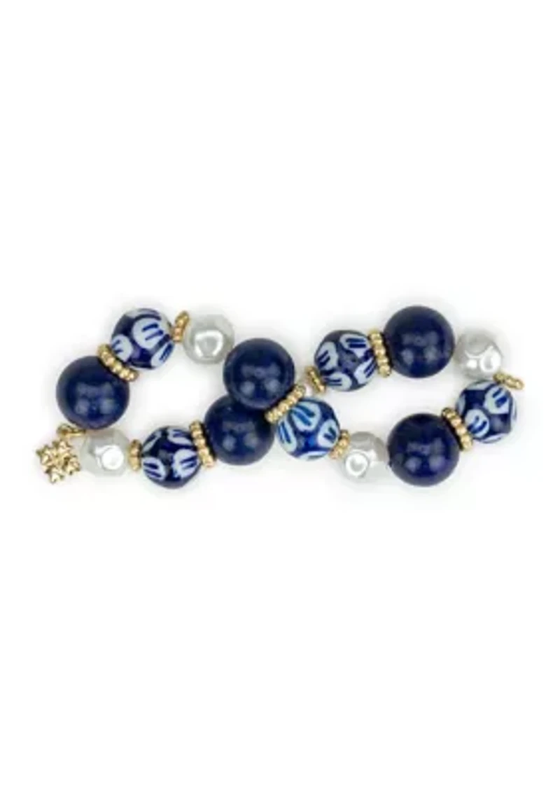 Beaded Pearl Stretch Bracelet