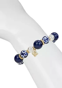 Beaded Pearl Stretch Bracelet