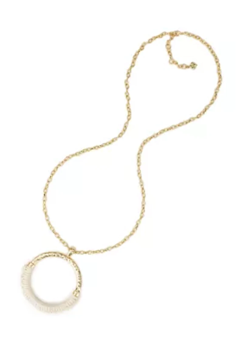 Wrapped Ring Pendant Necklace