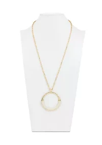 Wrapped Ring Pendant Necklace