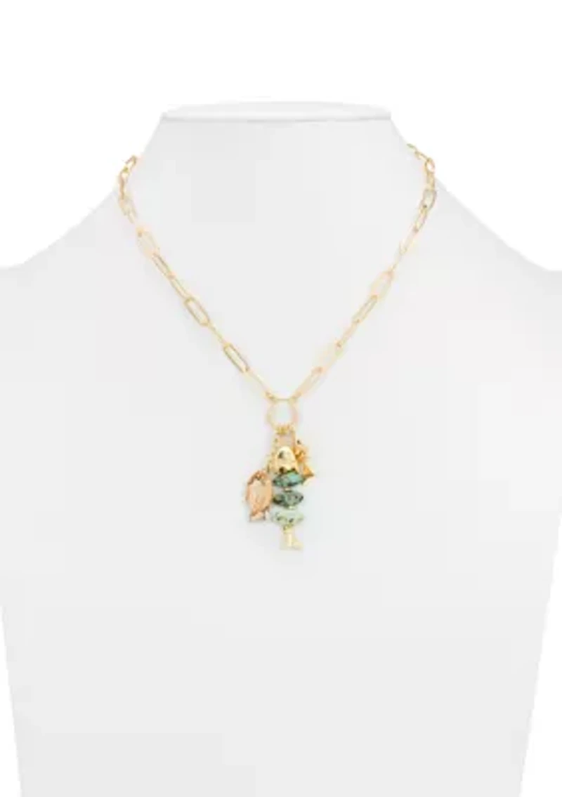 Fish Charm Dangle Necklace