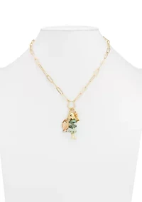 Fish Charm Dangle Necklace