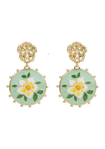 Flower Drop Earrings