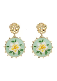 Flower Drop Earrings