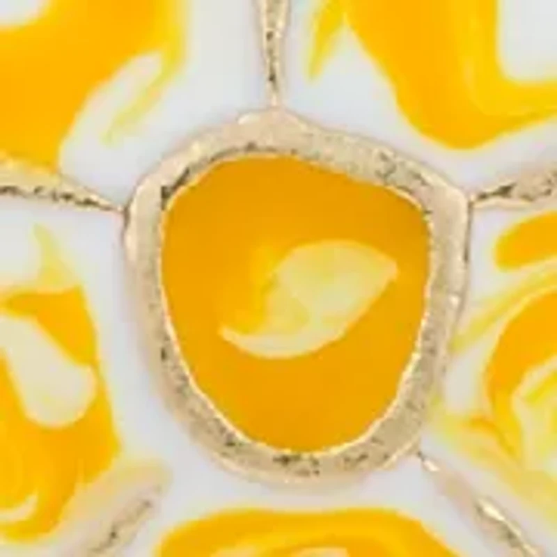 Flower Button Earrings